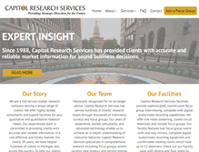 Tablet Screenshot of capitolresearchservices.com